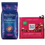 Кофе зерновой и 2 плитки молочного шоколада